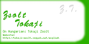 zsolt tokaji business card